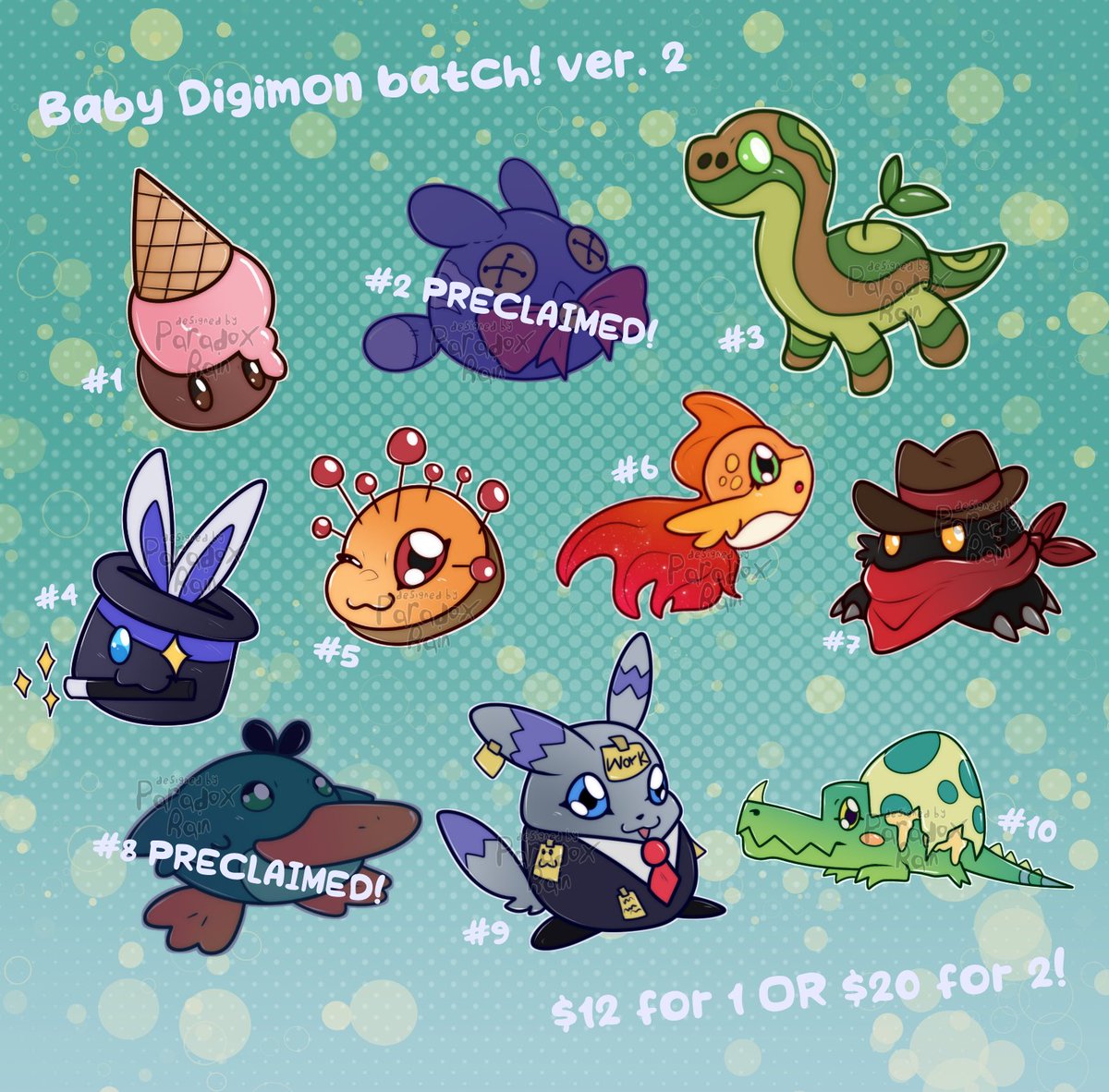 Rain (@paradox_rain) on Twitter photo Baby #digimon batch!! ๐ฅ Now available to all, comment or DM to claim! ๐ Baby #digimon batch!! ๐ฅ Now available to all, comment or DM to claim! ๐