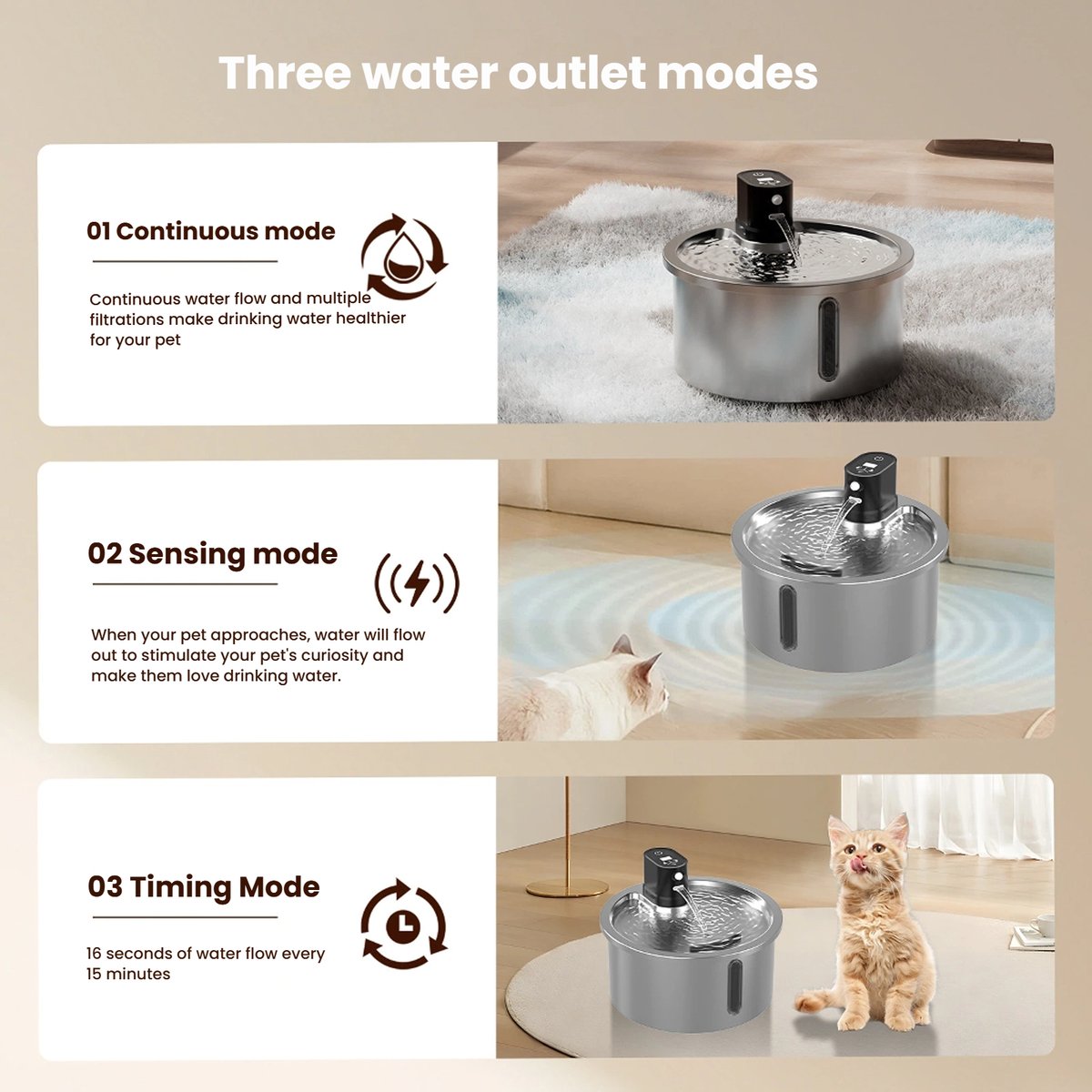 Upickpickstore's tweet photo. Fresh, warm water for your cat anytime! 🐱
3.2L smart stainless steel cat fountain — wireless, heated &amp; automatic circulation. Quiet &amp; stress-free hydration 💦
👉 https://t.co/VnpOTxRnyR

#SmartCatFountain #PetHydration #CatCare #HealthyCats #PetParents https://t.co/3JHVRAf8Rk