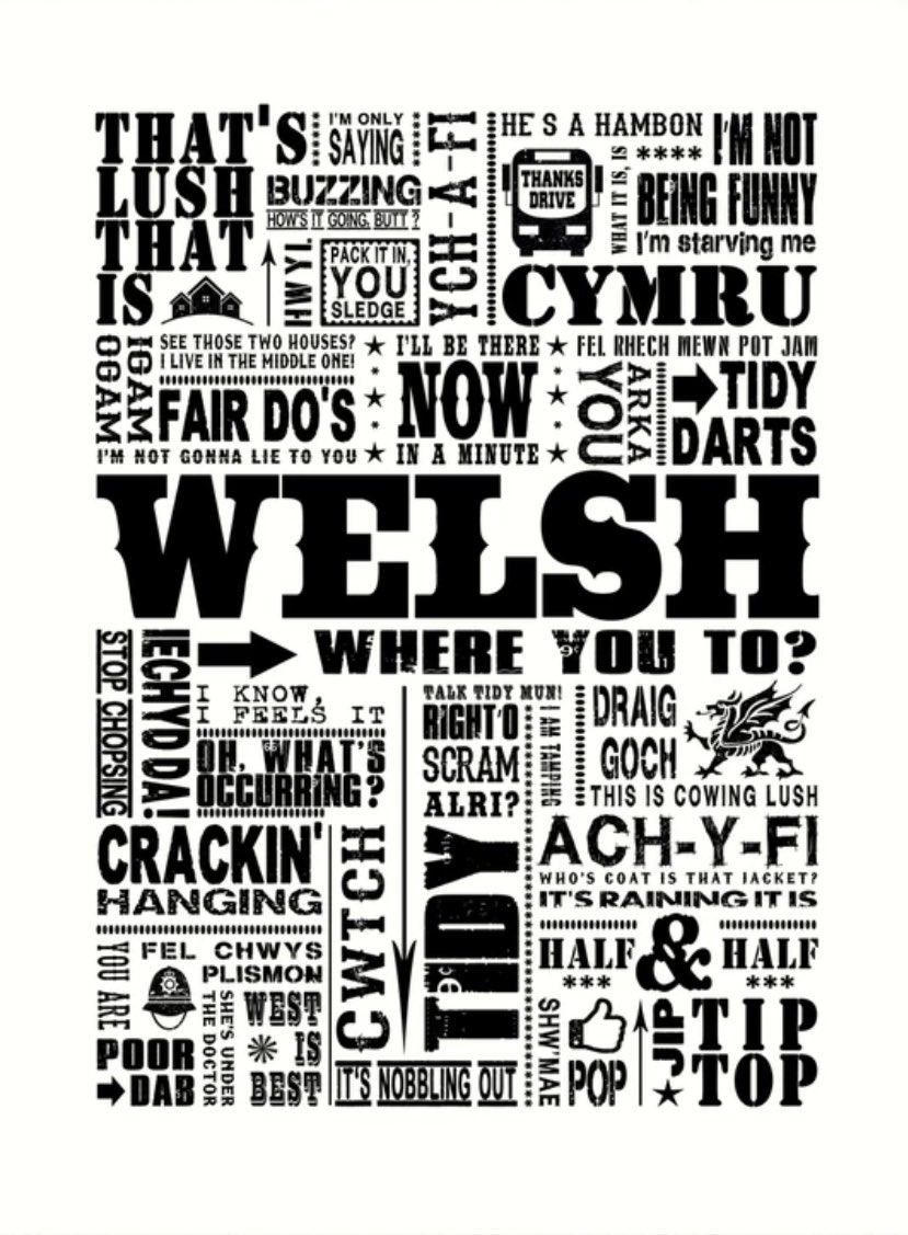 Come on you people from Cymru… which ones are missing?
My contribution: “You’re telling me fibs”

#Wales #Welsh #Cymru #Cymraeg