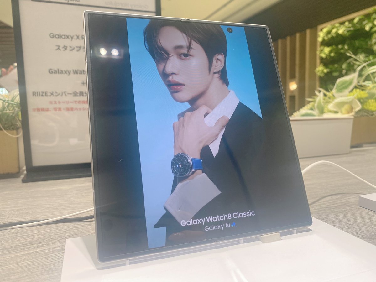 画面が大きくてめっちゃ綺麗！✨
使って見たくなった🥺

#GalaxyHarajuku #GalaxyWatch8 #GalaxyXRIIZE #RIIZE