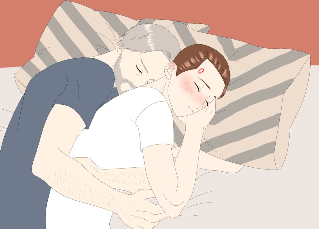 眠れないコナ君と快眠のハンク
＃hankcon ＃ハンコナ
