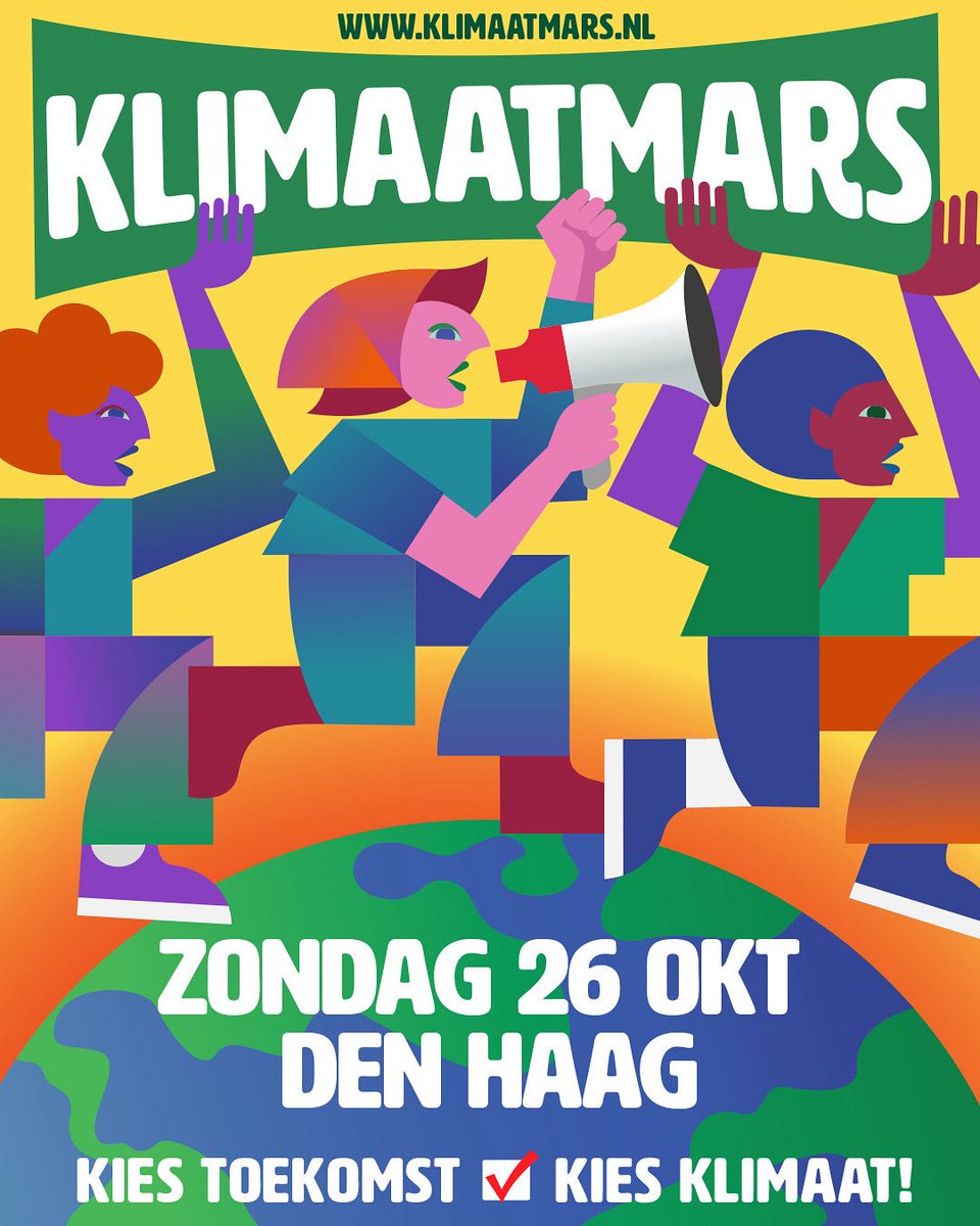 🚨DE KLIMAATMARS IS TERUG 🚨

Het moet anders. Het kan anders. Maar we moeten nú kiezen 🌍

Voor klimaatrechtvaardigheid. Voor het leven. Voor elkaar. Kom naar de Klimaatmars en kies voor een leefbare toekomst! 🌱

⏰ 26 OKTOBER
📍 KONINGSKADE, DEN HAAG
💪 AANSLUITEN? LINK IN BIO