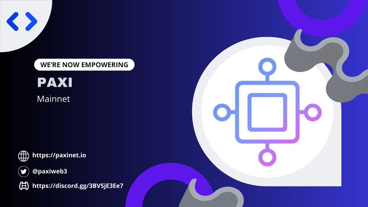 CodeBlockLabs's tweet image. Our @paxiweb3 mainnet blockchain nodes are now online. 
Paxi is A next-gen Layer 1 #blockchain where everyone can be a #validator. Fast, low-cost, #decentralized and extensible - made for builders and users.