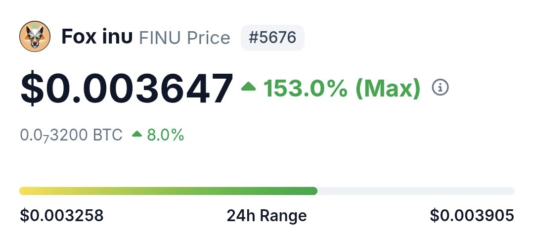 If you have any Sol sitting in your wallet, swap it for $FINU <a href="/foxinusolana/">Foxinusolana</a> this coin will hit $1+

I just gave you another 💰 
Load it, hold &amp; get rich!