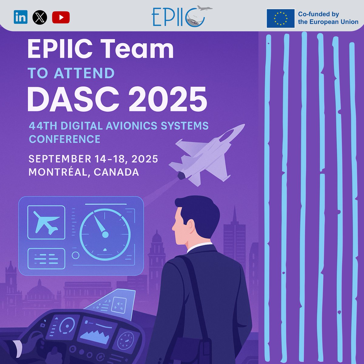 Team EPIIC lands at #DASC2025 in Montreal!

🎙️Tim Laudien (DLR) presents: “My aircraft talks to me”—advancing voice synthesis for next-gen fighter cockpits.

💡 A new era of pilot-system interaction.

#DGDEFIS, #StrongerTogether