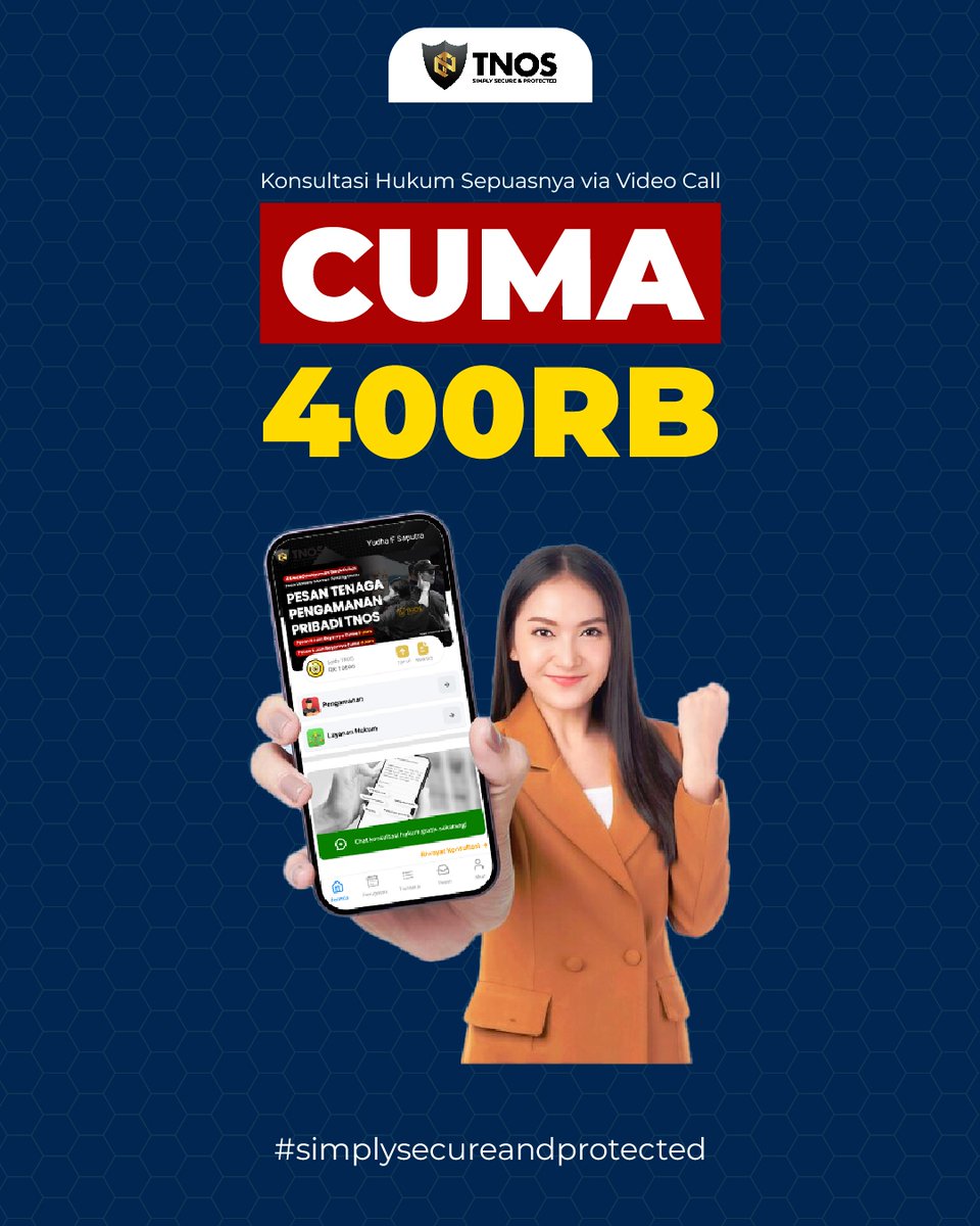 tnos_world's tweet image. Pengacara di Tnos app siap melayani konsultasi hukum  (video call)
donload Aplikasi Tnos di Play Store play.google.com/store/apps/det… atau App Store apps.apple.com/sa/app/tnos/id…
Perlu bantuan atau informasi lengkap hubung kami di 0811-9595-493 (WA) 
#tnosapp #legalsupportservices