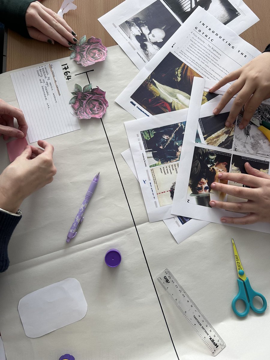 Year 12 are hard at work today; an amazing start to their Gothic studies. 🥀 <a href="/Streetly6thForm/">Streetly Academy Sixth Form</a>