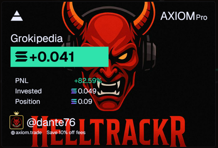 Helltrackr's tweet photo. 🚨 #RetoMeme en $Solana 🚨
📚 Mejoramos con $GROKIPEDIA
💸 Inversión: 0.049 SOL
📈 Vendido en: 0.090 SOL
📊 Ganancia: +0.041 SOL (+82.59%)
⚡️ Después de los golpes iniciales, empezamos a levantar cabeza.
#memecoin https://t.co/dfPO5swGXP