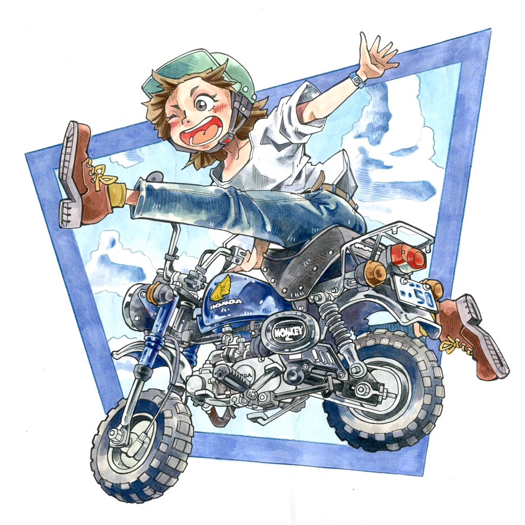 「もんきー」|門前 秋良🙄らきあえまんものイラスト