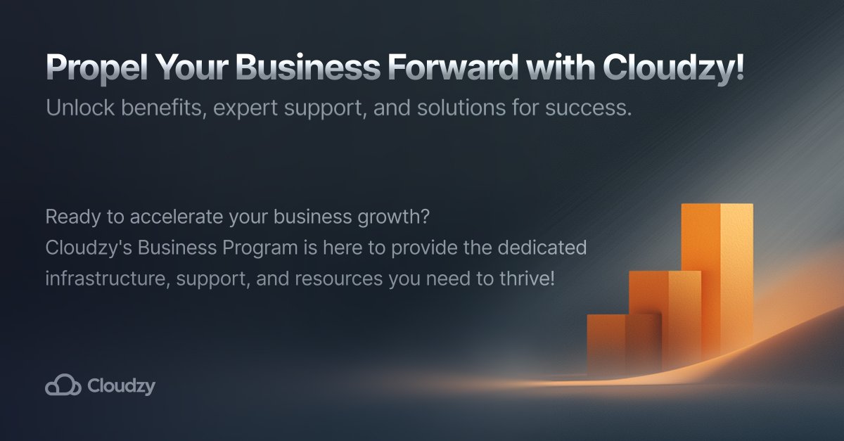 cloudzyvps's tweet image. Propel your business with Cloudzy Business Program!

*Priority Support
*Tailored Infrastructure
*Exclusive Pricing &amp;amp; Benefits

Join the #Cloudzy Business Program and transform your operational efficiency and strategic capabilities.
🔗 cloudzy.com/business-progr…

#CloudSolutions