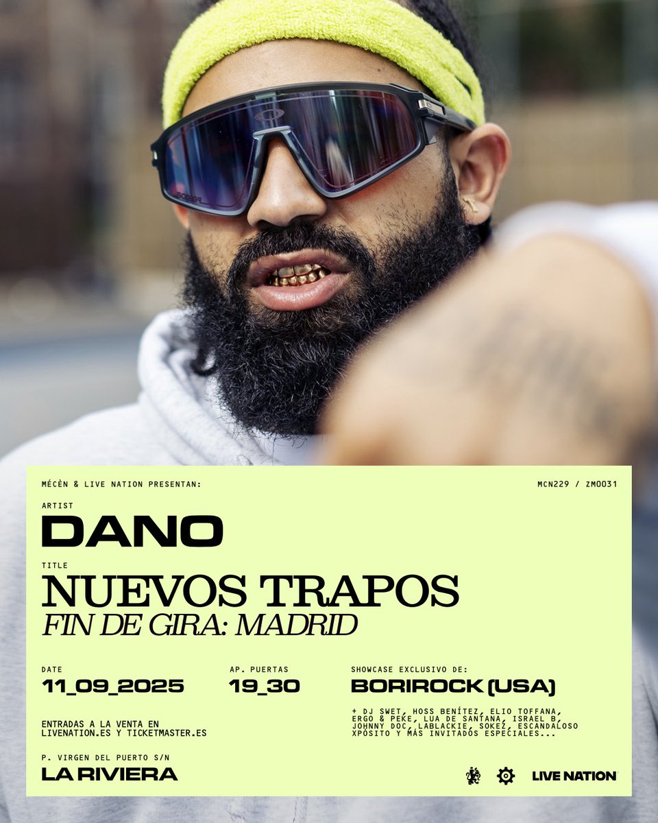NUEVOS TRAPOS (@danoziontifik) on Twitter photo 🚨 ES HOY ES HOY ES HOY 🚨 
MADRIZ VA A ARDER ESTA NOCHE
#NuevosTrapos fin de gira let’s fucking goooo 
Ap. de puertas 19:30
<a href="/TeflonHoot/">IT’S ME 🐶💤</a> abriendo el show a las 20:00
No llegues tardeeeeee niñoooooo
+ AFTERPARTY EN LA VILLANOS
🎟️ Entradas: livenation.es/event/dano-gir… 🚨 ES HOY ES HOY ES HOY 🚨 
MADRIZ VA A ARDER ESTA NOCHE
#NuevosTrapos fin de gira let’s fucking goooo 
Ap. de puertas 19:30
<a href="/TeflonHoot/">IT’S ME 🐶💤</a> abriendo el show a las 20:00
No llegues tardeeeeee niñoooooo
+ AFTERPARTY EN LA VILLANOS
🎟️ Entradas: livenation.es/event/dano-gir…