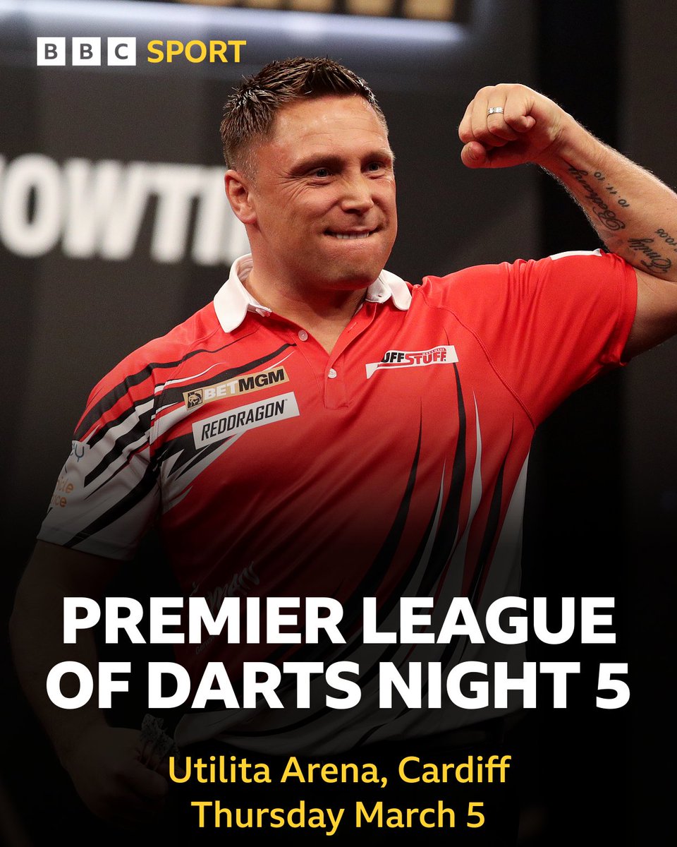 BBCSportWales's tweet image. Dates confirmed! ✅

The Premier League of Darts returns to Cardiff on the 5th of March 🎯

#BBCDarts #PLDarts