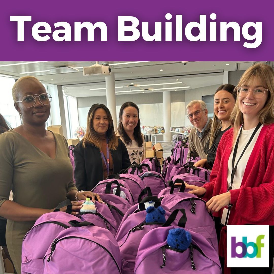 🤝 Team Building with a Purpose
Looking for a meaningful team building experience?
💜 A Buddy Bag pack is more than just an activity — it's a chance for your team to create real impact in the lives of children in crisis.

Learn more: buddybagfoundation.co.uk/team-building/