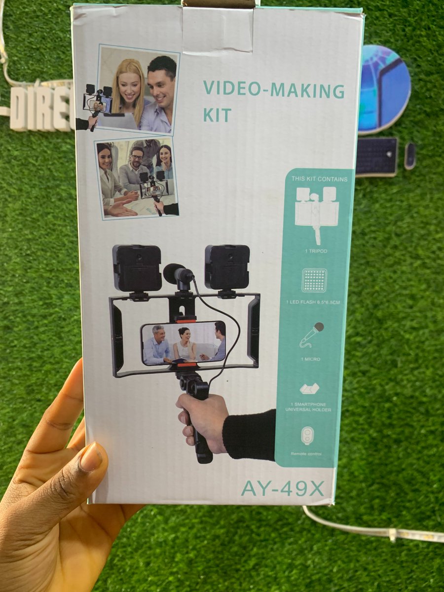 c_directtech's tweet image. Video Making is now seamless, even without breaking the bank!!
C-direct gives you value for every dime.
With microphone features, 
Double lights and even a portable phone holder.
Get yours todaay!!
@c_directtech 
#videokit #Technology #contentcreator