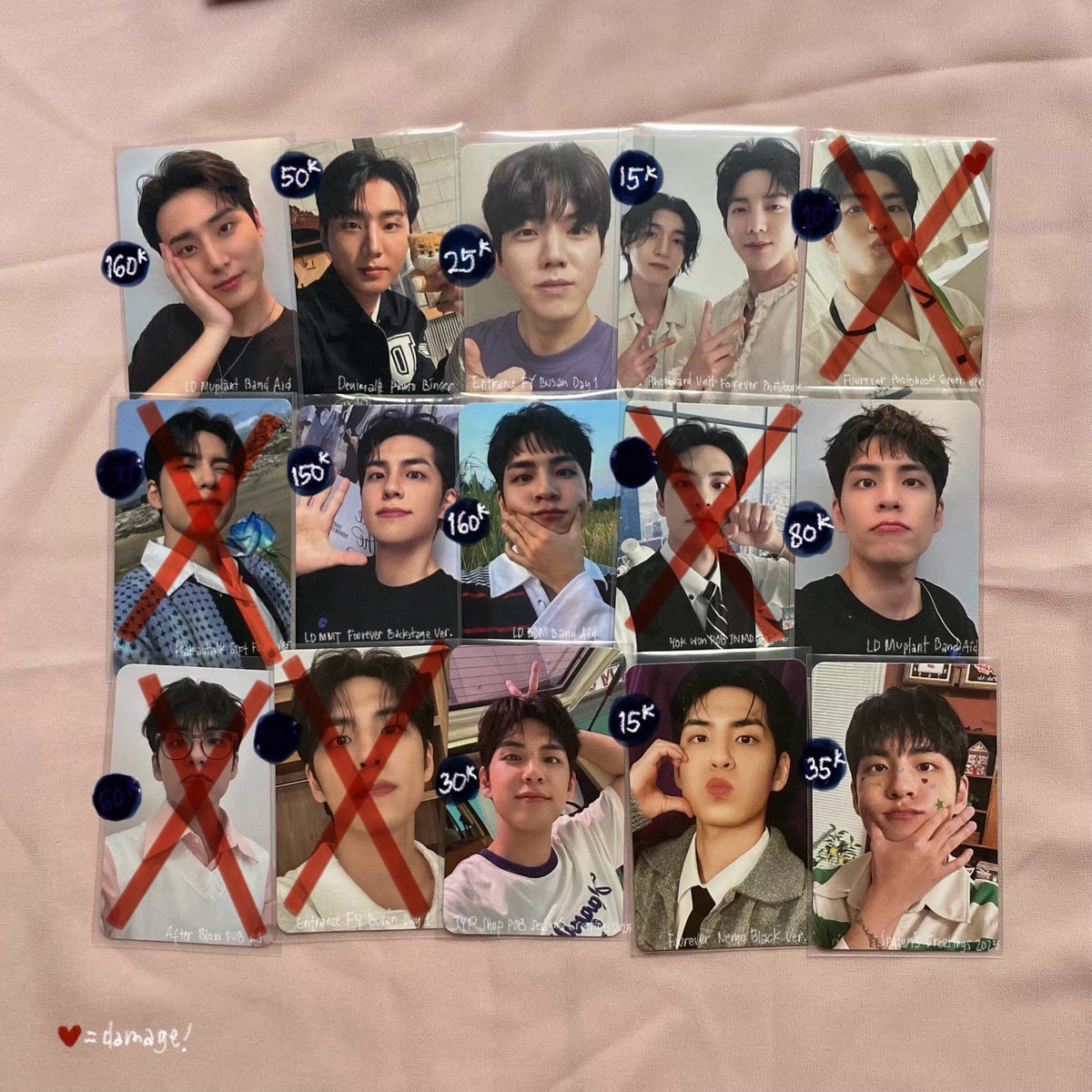 #wtsday6 update! wts photocard day6 wonpil youngk dowoon sungjin