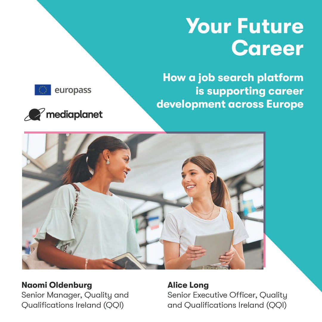 europassIE's tweet photo. Europass Ireland features in the Your Future Career Report 2025, now live in the Irish Independent &amp; online! 📰

Explore career tips &amp; the new Interview Prep Tool.

👉 https://t.co/sO8BheZXiM

#Europass #YourFutureCareer2025 https://t.co/arMwM49sJT