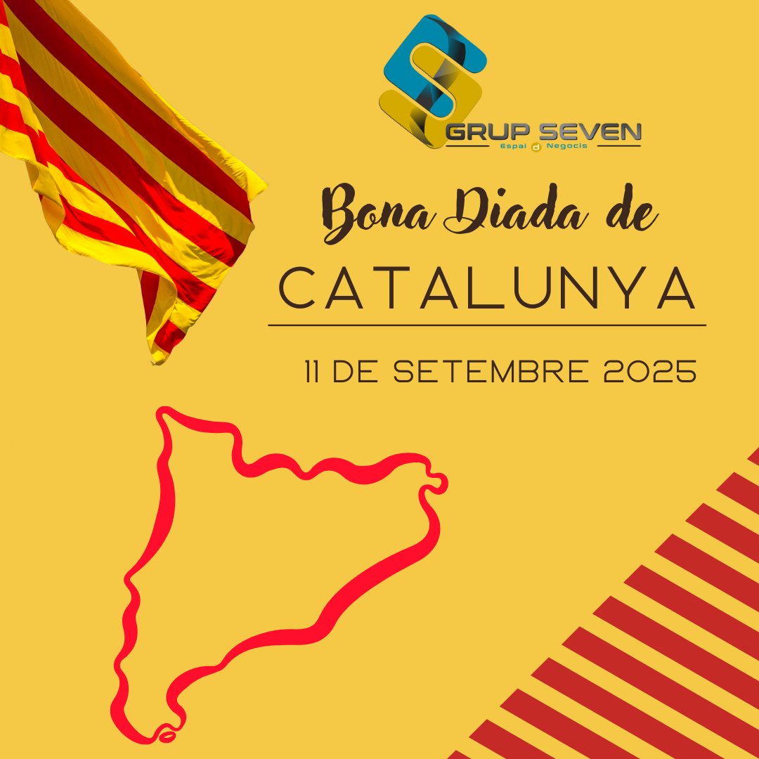 Des de #GrupSeven, empresa lleidatana de seguretat, volem desitjar-vos una Bona Diada de Catalunya. Compromesos amb el territori. Compromesos amb les persones.