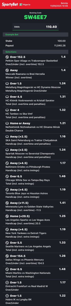 BIG ๐
ฐ๏ธ (@alex_vo) on Twitter photo SW4EE7 - 110 odds
M00F6H - 10 odds โ๐ฝ
<a href="/_kennyblaze1391/">On God</a> <a href="/FGirlrita/">Fine_girlrita</a> <a href="/sportingking365/">Sporting King</a> <a href="/Sambetting_tips/">Sam Betting Family</a> <a href="/LouieDi13/">B I G L O U I E ๐ซต๐พ</a> <a href="/winwithjayjay/">JAY JAY ๐๐๐ฅ</a> <a href="/Jeff_A_A/">Jayy๐๐</a> <a href="/Kenblaze001/">KenBlaze</a> SW4EE7 - 110 odds
M00F6H - 10 odds โ๐ฝ
<a href="/_kennyblaze1391/">On God</a> <a href="/FGirlrita/">Fine_girlrita</a> <a href="/sportingking365/">Sporting King</a> <a href="/Sambetting_tips/">Sam Betting Family</a> <a href="/LouieDi13/">B I G L O U I E ๐ซต๐พ</a> <a href="/winwithjayjay/">JAY JAY ๐๐๐ฅ</a> <a href="/Jeff_A_A/">Jayy๐๐</a> <a href="/Kenblaze001/">KenBlaze</a>