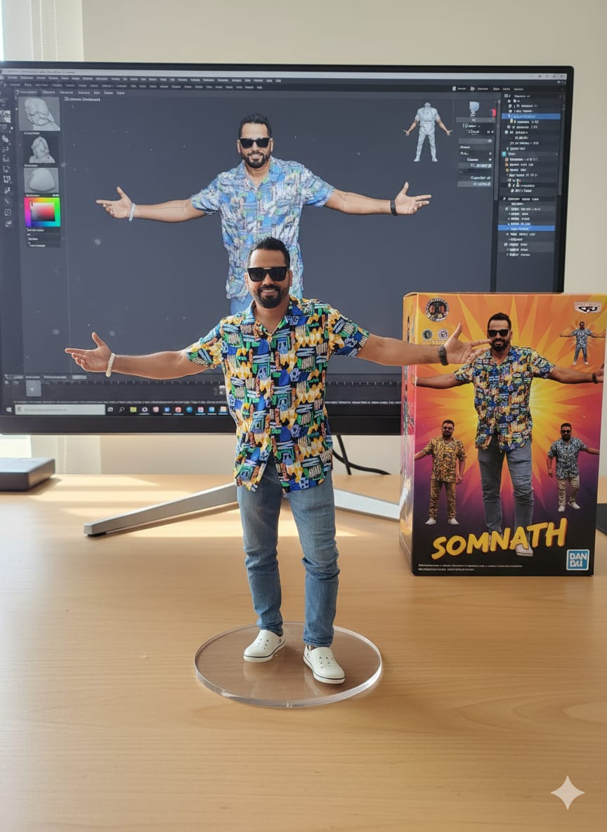 SomnathKarActor's tweet image. Going with the Google Gemini Viral Trend🔥 Yo Yo Somnath  pose from Glorious Days 🎬🎨 
 #somnath #SomnathKar #somnathkaractor  #love  #trendingpost  #trendingreel  #fashionstyle #suryakar  #3dAI #BeautyCam #Gemini #Trending3Dai  #googleGemini #trending #viral #newtrending #3D