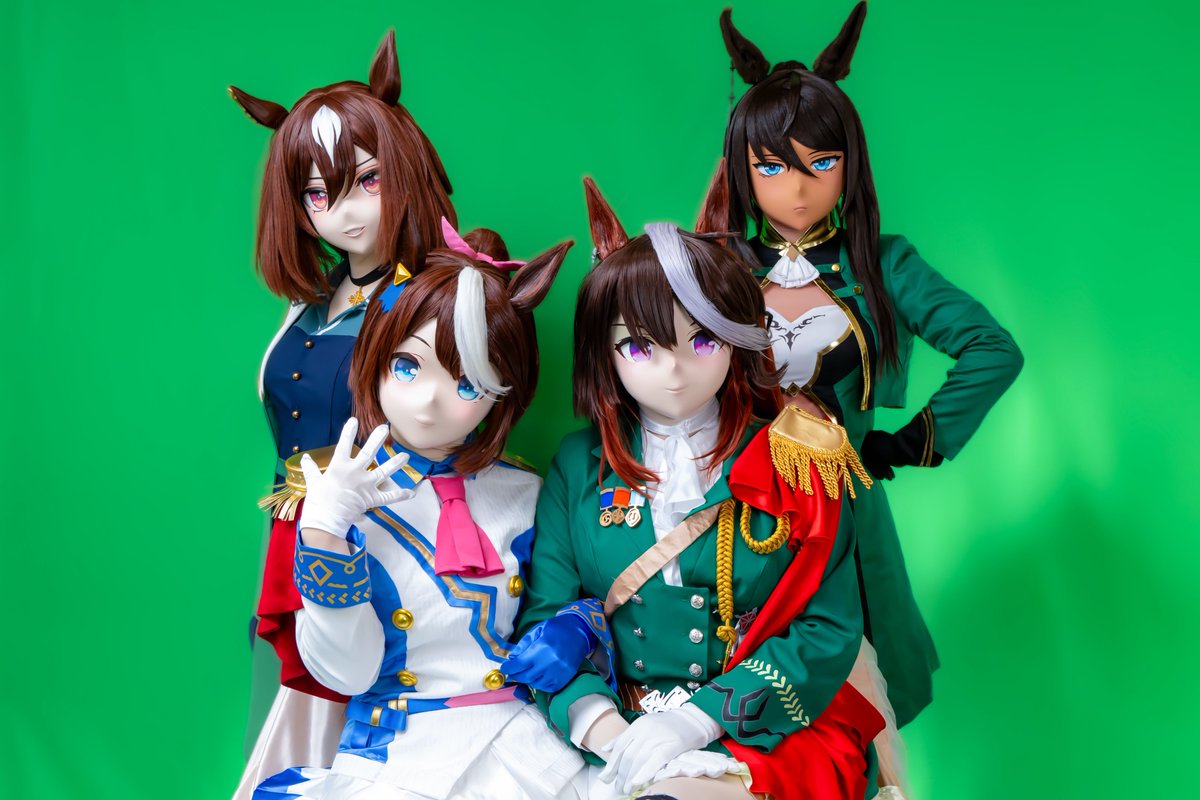 トウカイテイオー＆シンボリ家の方々で撮影いただきました😊

親戚じゃないけど親戚っぽい写真になっていて面白いですね

📷<a href="/Funyo/">ふによ</a> 
Thanks
<a href="/goukurusukawa/">来栖川ごぅ</a> <a href="/typec_kig/">Type-c</a> <a href="/ryuyu1031/">リュウユウ</a> <a href="/koma_3734/">コマ</a> 

#kigurumi
#ウマ娘