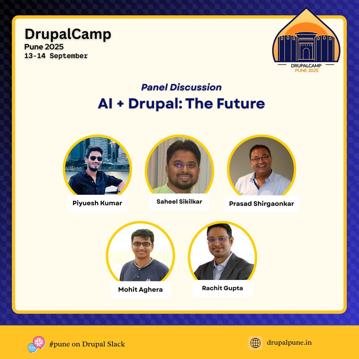 drupalcamppune's tweet image. 🔥 New at #DrupalCampPune2025!
Panel Discussion: AI + Drupal – The Future
Where experts, builders & dreamers explore how AI will transform Drupal & digital experiences.
#DrupalAI #DrupalIndia #DrupalPune #DAP