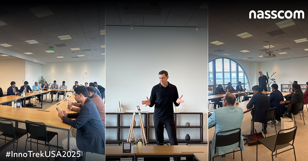 #Innotrek2025 at Shack15! The startups at #InnoTrek 2025 had the privilege of engaging with <a href="/bcristei/">Bogdan Cristei 🇷🇴🇪🇺🇺🇸</a>, Partner, <a href="/SHACK15sf/">SHACK15</a>, who shared his insights on the intersection of startups and frontier tech, with a deep dive into the rapidly evolving landscape of LLM models.

Shack15 is