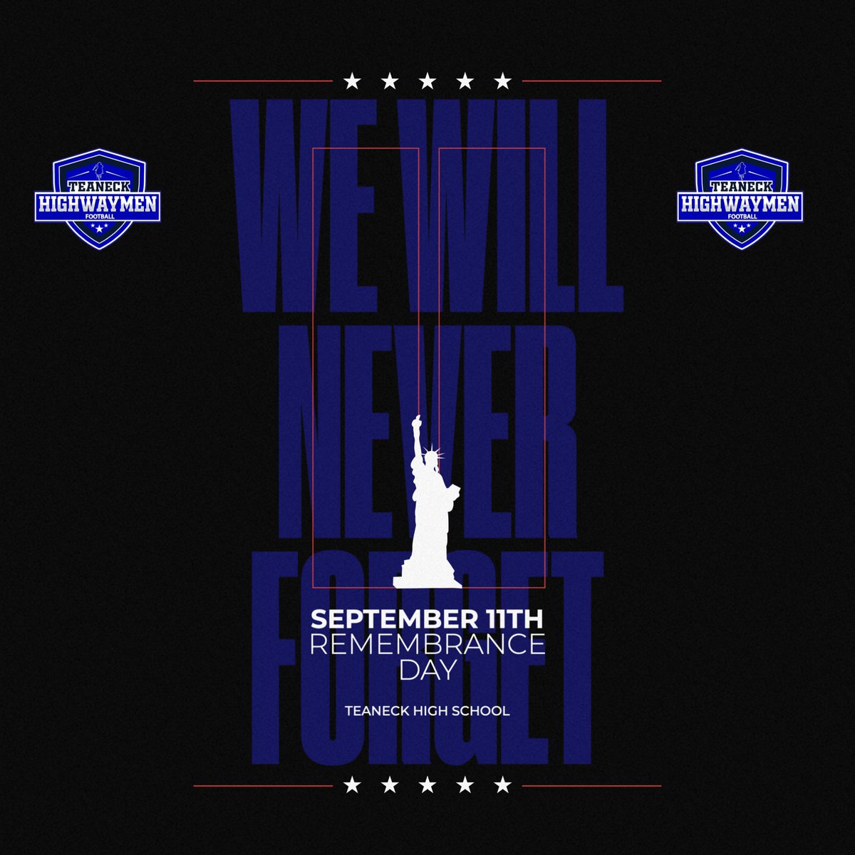 Teaneck High School Football (@teaneckfb) on Twitter photo ๐บ๐ธ๐๏ธ Today, we remember 9/11.
We honor the lives lost, the heroes who rose, and the families forever changed.
#NeverForget #TeaneckStrong ๐บ๐ธ๐๏ธ Today, we remember 9/11.
We honor the lives lost, the heroes who rose, and the families forever changed.
#NeverForget #TeaneckStrong