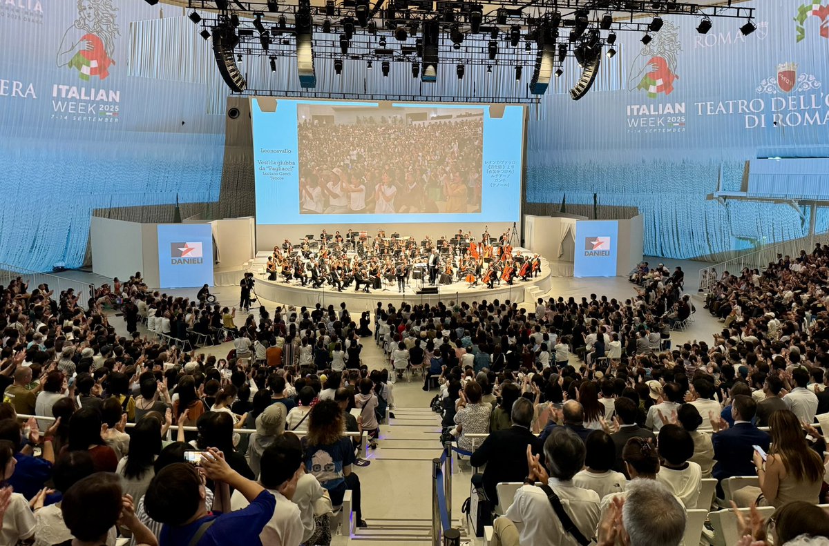 ItalyExpo2025's tweet photo. Orchestra of The Teatro dell'Opera di Roma - The Great Italian Opera, a World Heritage
📍Shining Hat @expo2025_japan
🔴LIVE https://t.co/roWjqIEgMp
#イタリア館 #大阪 #万博2025 #NationalWeek #PadiglioneItalia #Expo2025 #Osaka
@OperaRoma https://t.co/XWU86wLe6B