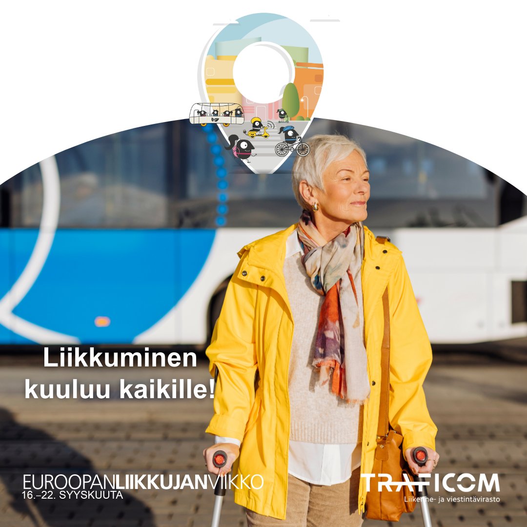 Liikkuminen kuuluu kaikille – #Liikkujanviikko 16.–22.9.2025 nostaa esiin esteettömän ja tasa-arvoisen liikkumisen! Kaikilla on oikeus kestävään liikkumiseen riippumatta tuloista, asuinpaikasta, toimintakyvystä, sukupuolesta tai muista tekijöistä. motiva.fi/ajankohtaista/…