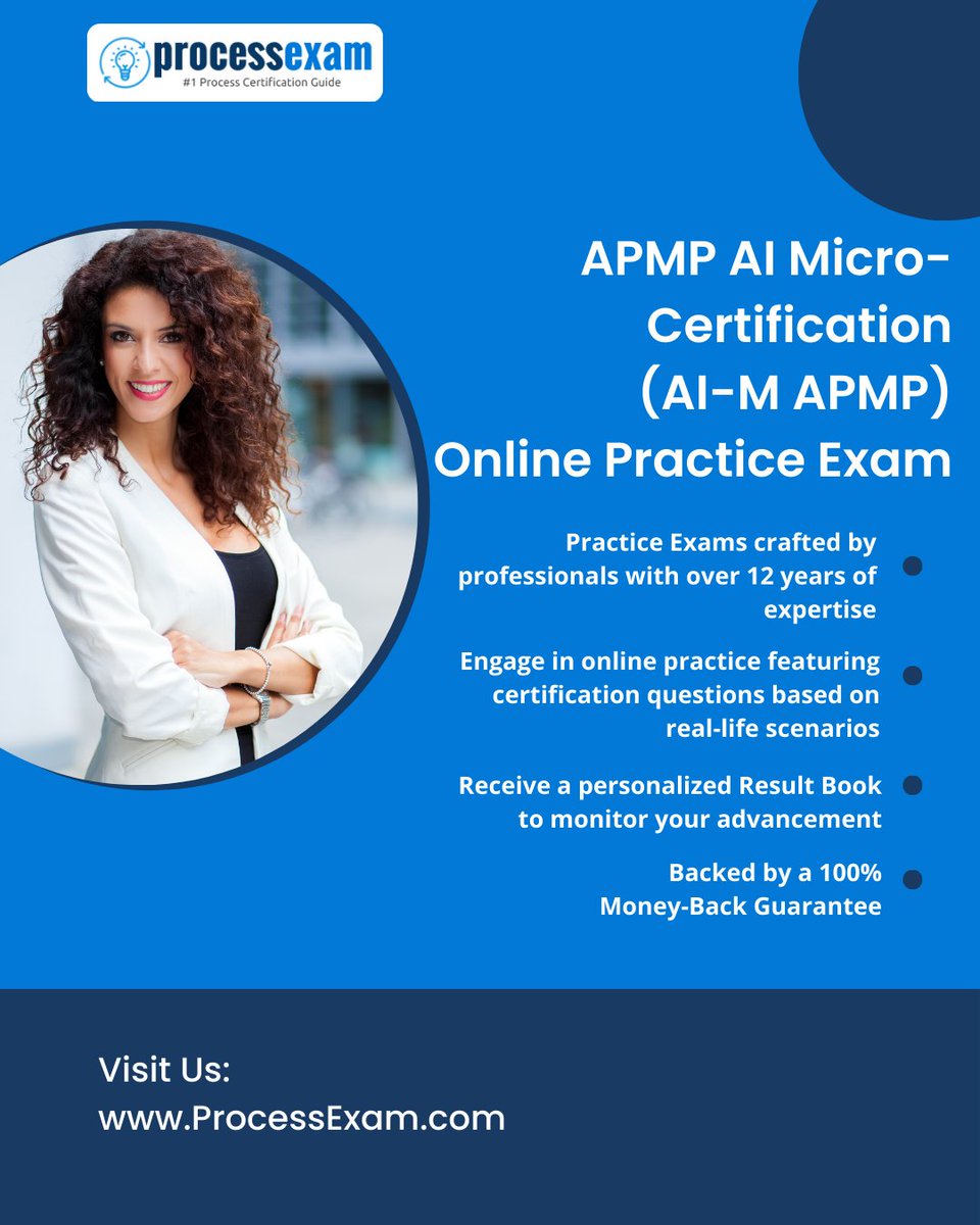 ProcessExam's tweet photo. Preparing for the APMP Artificial Intelligence Micro-Certification?

Online practice exams help sharpen AI knowledge, build confidence &amp; improve exam readiness.

Start smart prep today:
👉 https://t.co/iHQsa3JeZp

#APMP #AIMAPMP #AIMicroCertification #ArtificialIntelligence #AI https://t.co/OnpBqNGXWo