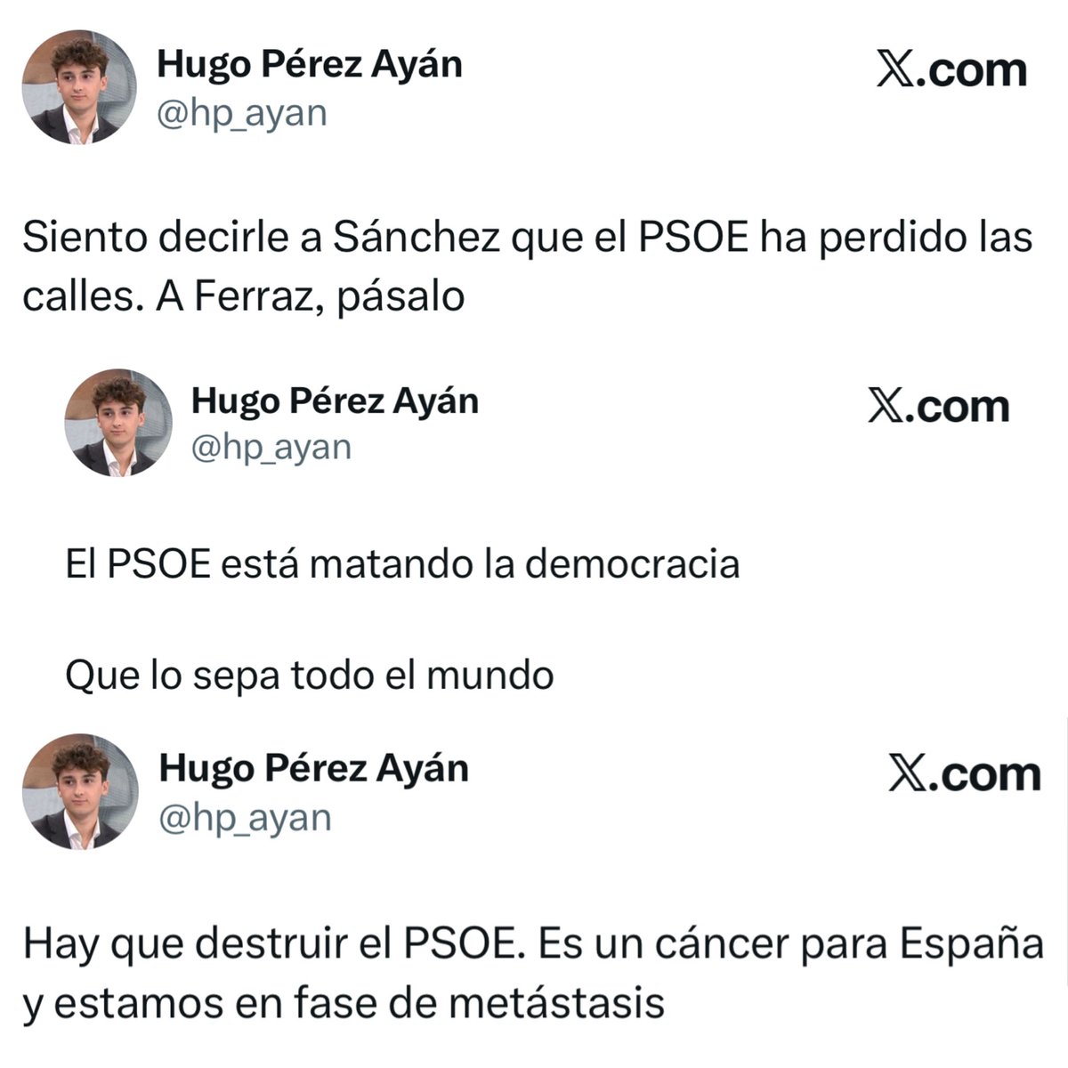 Hugo, mentir está feo.