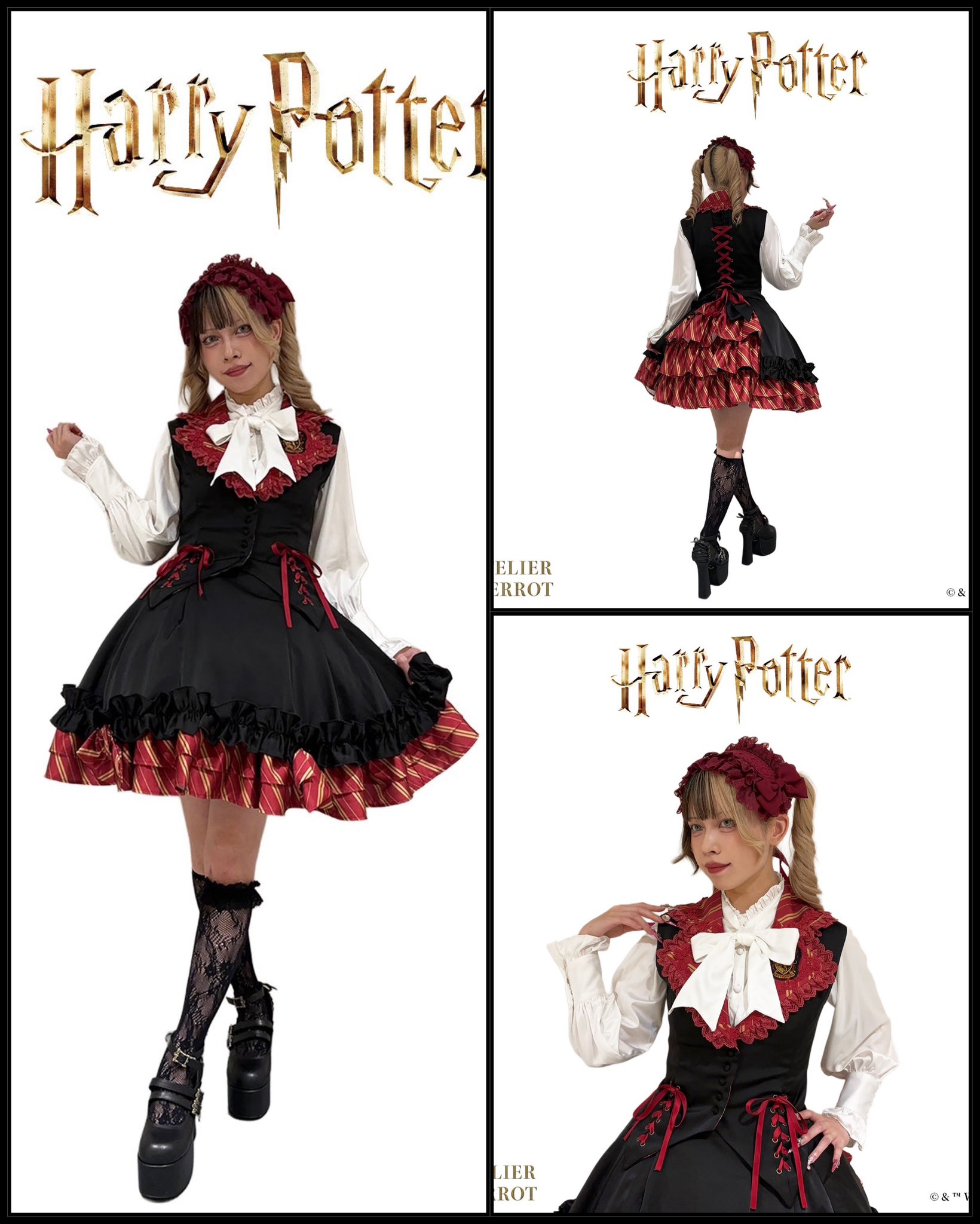 ATELIER PIERROT☆ハリー・ポッターコラボスカート＆リボン ATELIER PIERROT】Harry Potter /Ribbon Skirt ☆9月上旬~中旬