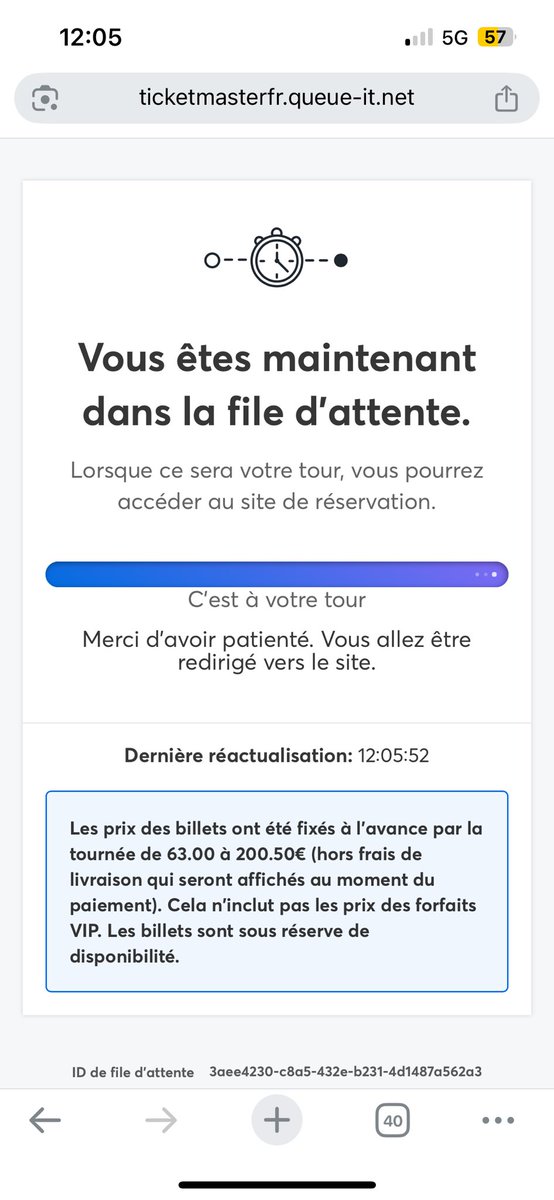 Pour que Ticketmaster me remette en fil d’attente même pas 3 min plus tard… ils ont du sang sur les mains  #TheWeeknd
