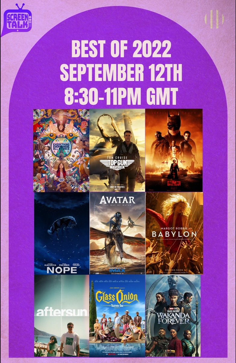 ScreenTalk's tweet image. It’s that time again! 

Poll is now live for our movie night tomorrow evening in our discord. 

If you haven’t already; click the link below and have your say!

discord.gg/hc3CwxQ6x8