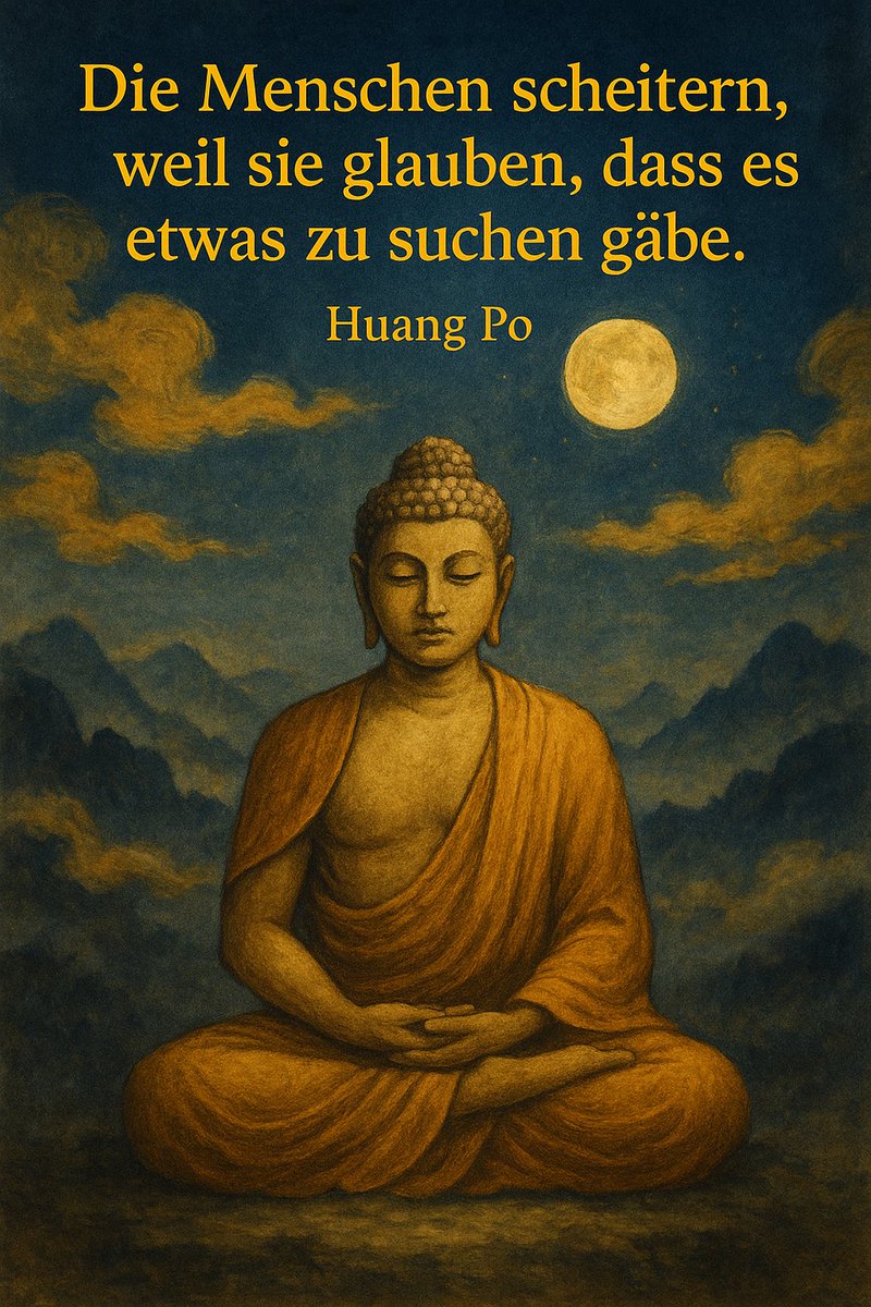 „Die Menschen scheitern, weil sie glauben, dass es etwas zu suchen gäbe.“ Huang Po 🧘‍♀️⭐️