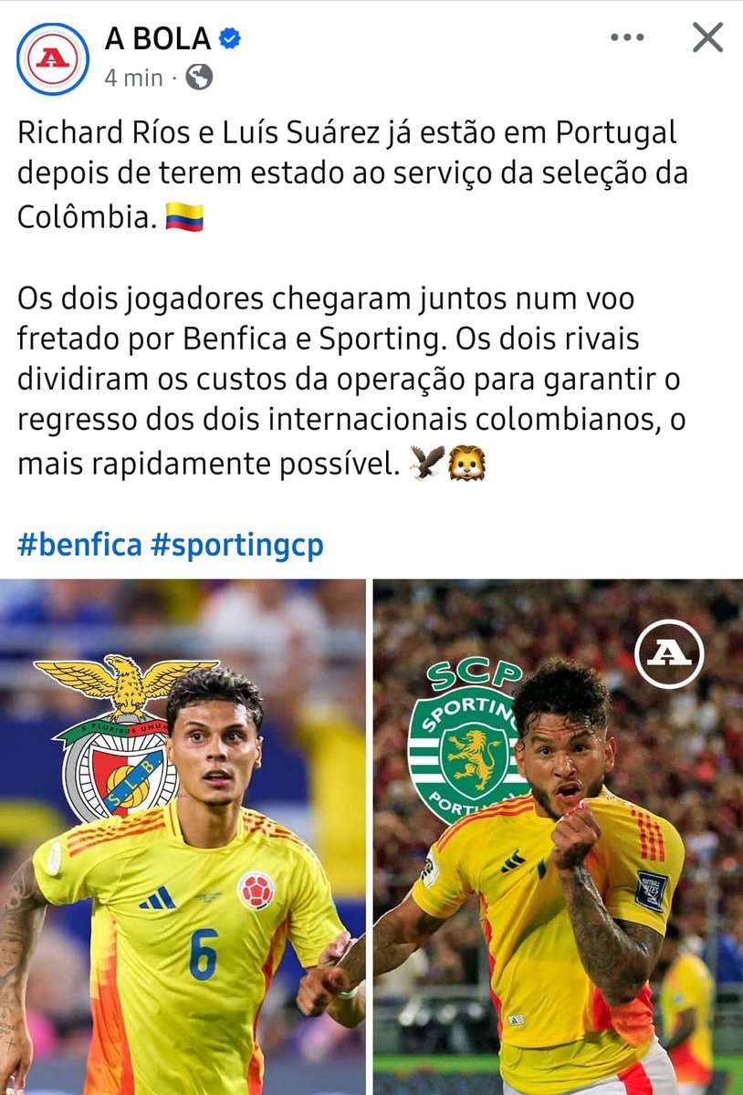 Estaremos perante uma nova fase de relações?
Gestão interessada e inteligente.
A minha chapelada a quem teve a ideia.