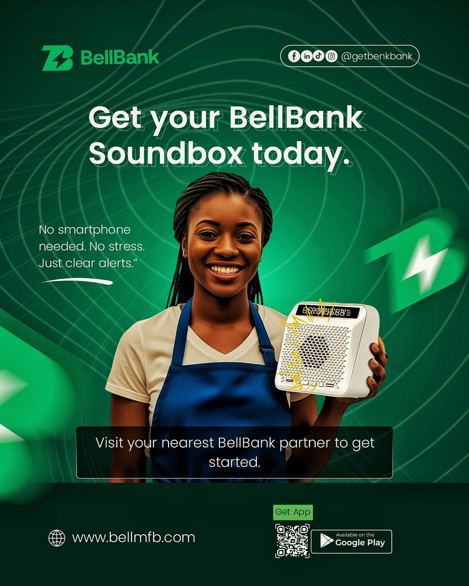 Your customer pays, and instead of checking your phone, you hear your money instantly. 

With BellBank, businesses don’t just get banking; they get certainty, speed, and trust.

This is what innovation for real people looks like. 

#BellBank #Soundbox #Innovation #FinanceNews