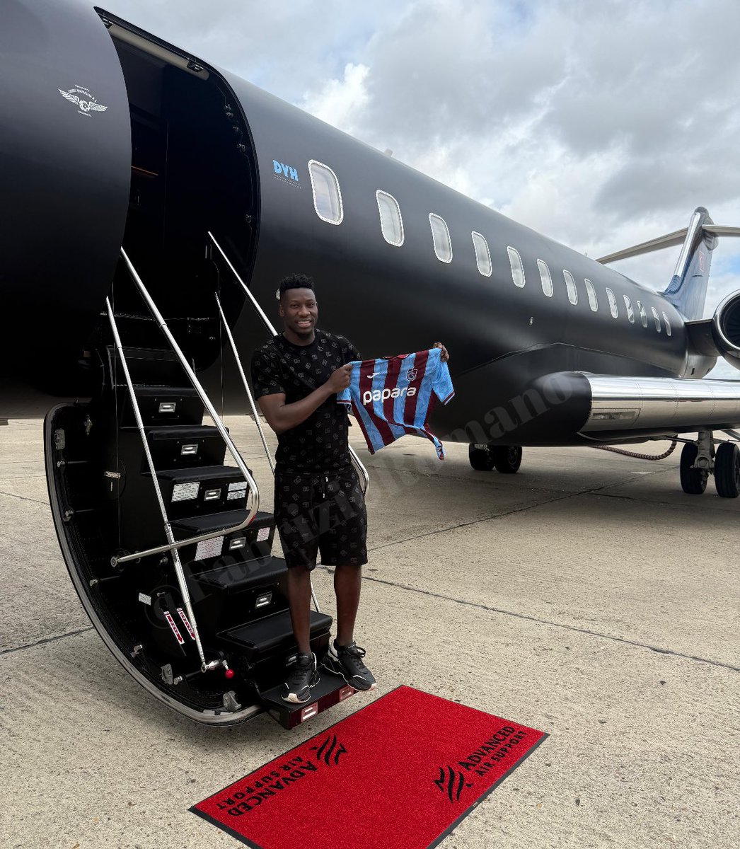 🚨📸 EXCL: André Onana, on his way to Turkey as he signs at Trabzonspor today from Manchester United. ✈️🇹🇷

Loan until June 2026, confirmed.