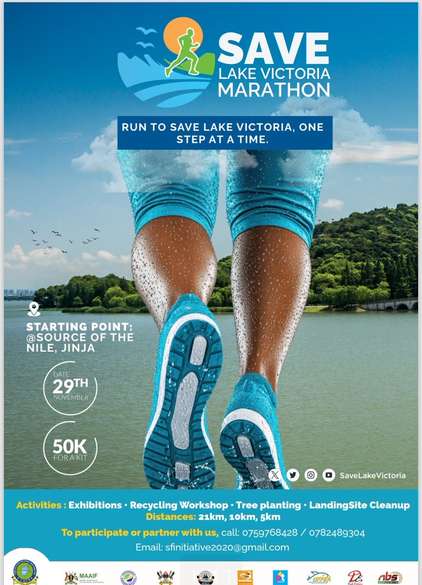 AquaTreeProject's tweet image. Save Lake Victoria Marathon;
Running to save Lake Victoria; One Step At A Time.
Lets raise awareness on #Biodiversity conservation.!
#SaveLakeVictoria
#LakeVictoriaMarathon25