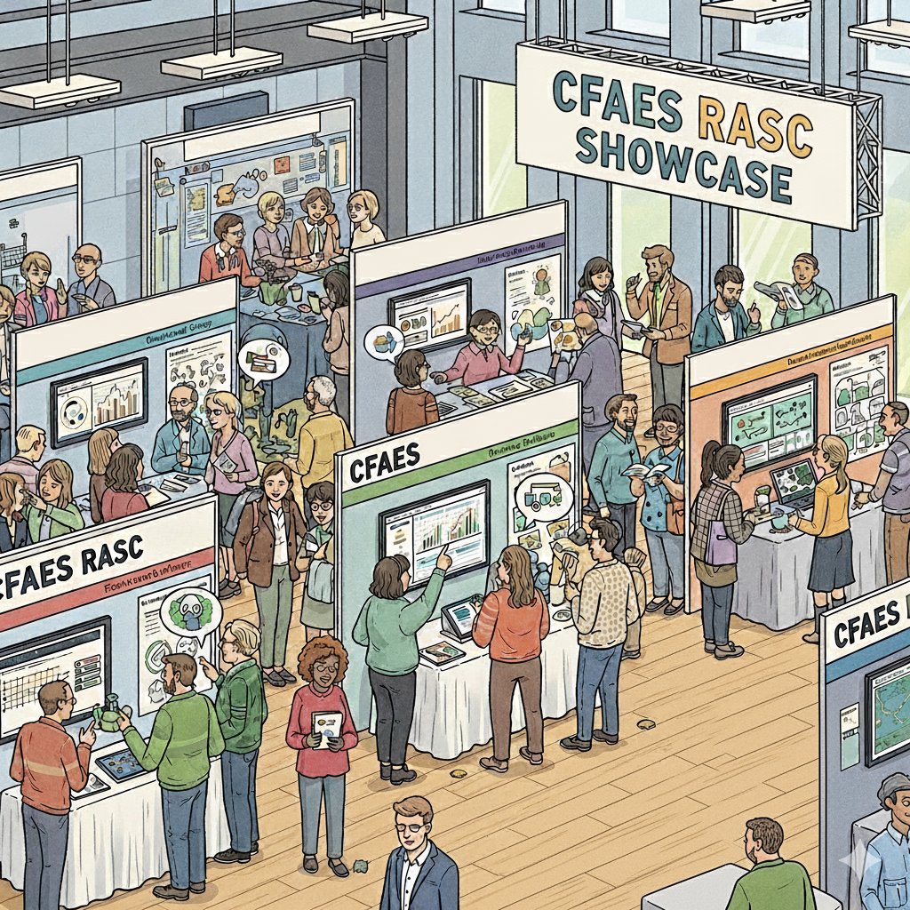The launch of CFAES RASC is here! 🎉 Learn about Research and Analytical Service Cores (RASC) at our showcase on Oct. 3.

Join us to explore our cores, resources, &amp; other research support labs. Refreshments provided!

📅 10/3⏰ 1–3PM 📍Kottman Hall Lobby

go.osu.edu/C8yP