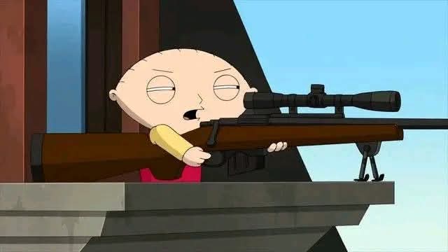 Guns save lives 
~ Charlie Kirk 😁
Naughty stewie😄