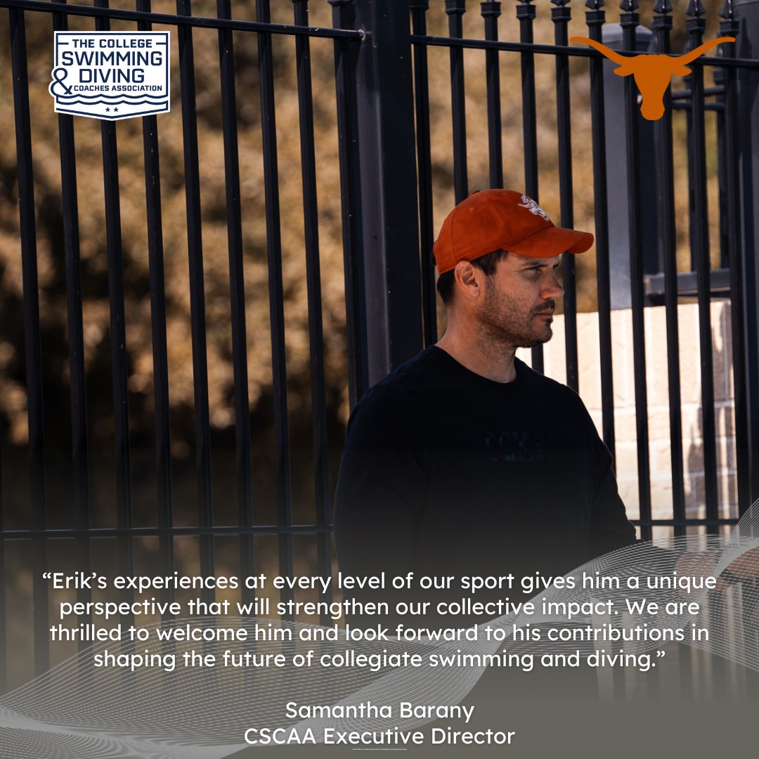 CSCAA's tweet image. Welcome, Erik Posegay! We are thrilled to announce that Erik Posegay of @texasmsd has been named to the CSCAA Board of Directors! We can’t wait to work alongside Erik to support coaches, student-athletes, and the growth of our sport.