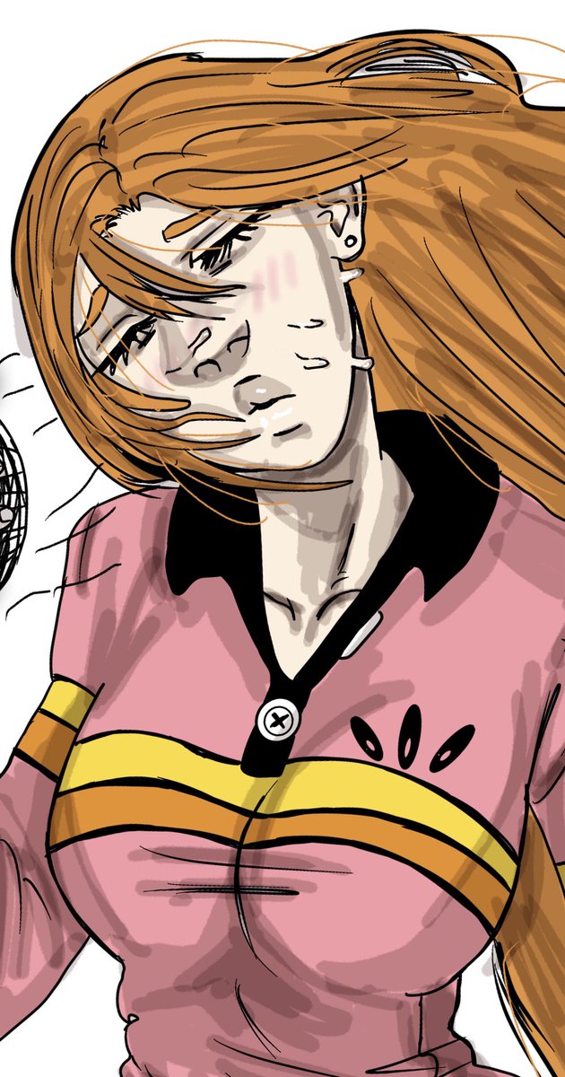 Goodmorning. Here’s a hot orihime with mini fan. #artmoots