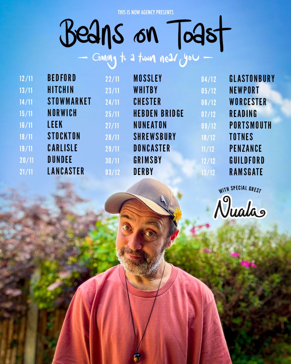 Pleased to add Nuala to our show with Beans On Toast in December!

Nualas music invites audiences to enter a dynamic world, characterised by a sense of belonging, community and joy

👉 wedgewood-rooms.co.uk 👈