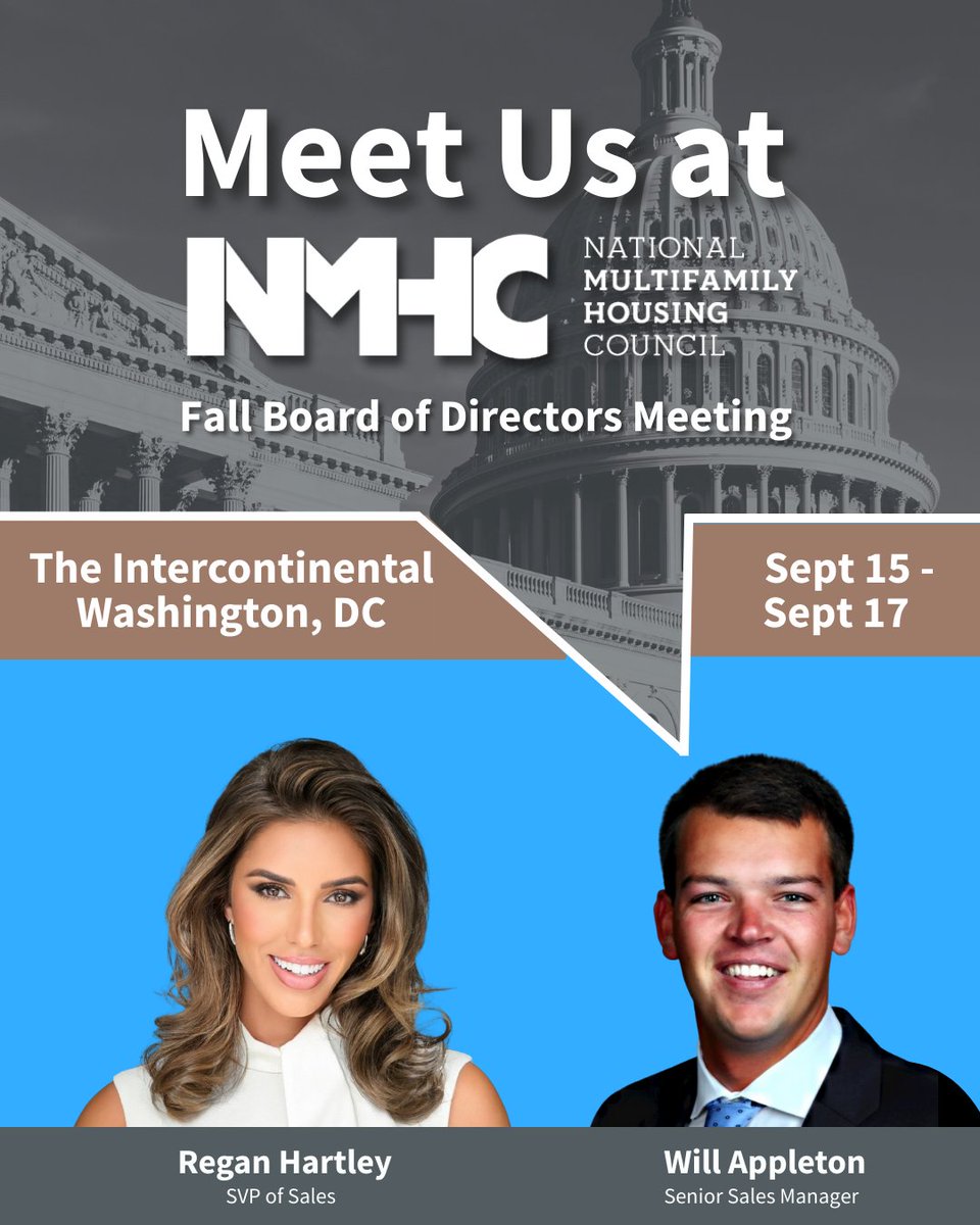 Next week in Washington, D.C., the 2025 NMHC Fall Board of Directors Meeting will bring multifamily leaders together for critical policy discussions. Book directly with Regan hubs.ly/Q03H-0bd0 or Will hubs.ly/Q03H-3sH0.

#Tour24 #NMHC2025 #MultifamilyLeadership