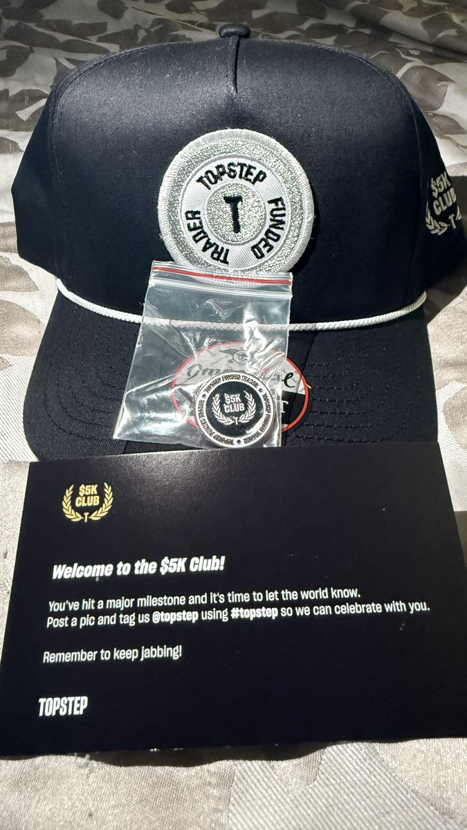 About a year into futures trading and was able to bag $10k <a href="/Topstep/">Topstep</a> my first month. 

Finally received my 5k club package by sticking to the strategy that works for me. 

Discipline and risk management pays 🚀

#topstep #FuturesTrading