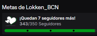 Ya queda muy muy poquito para llegar a la meta acotada!
Aún no me sigues? que estás esperando! es gratis :D
linktr.ee/lokken