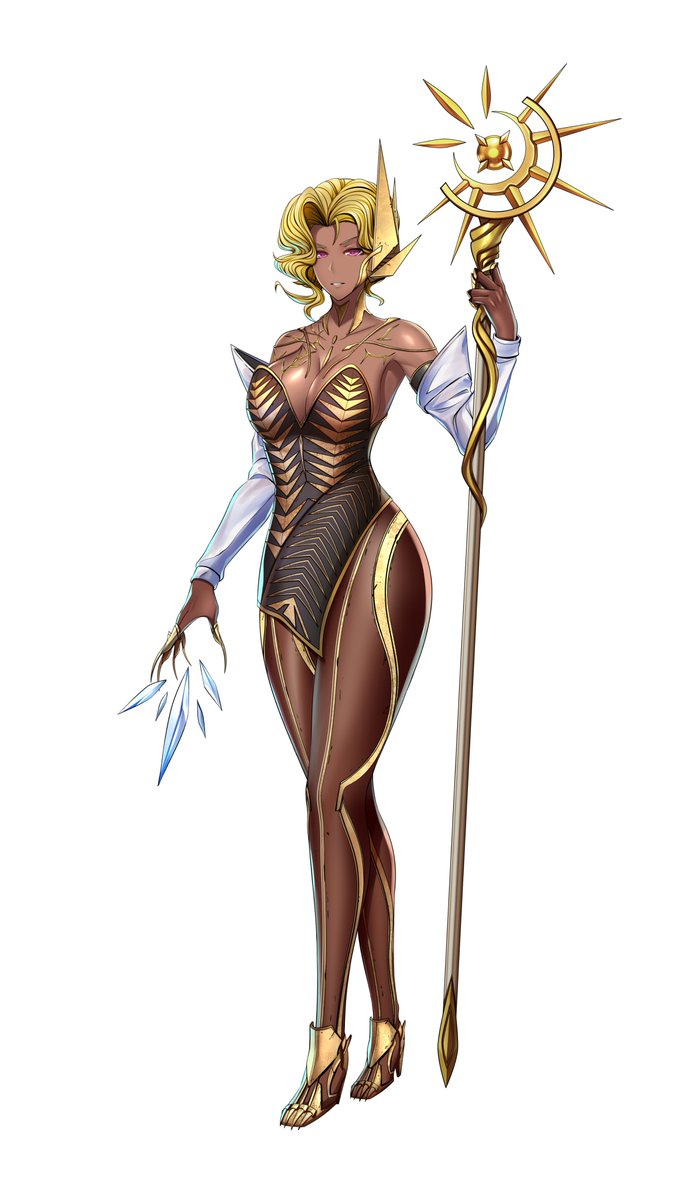 Ready to take on #Kairos #Borderlands #Borderlands4? Well, Vera, our #OC under a #Levaine #cosplay has you covered! #poc #artdeco #dress #white #jacket!
