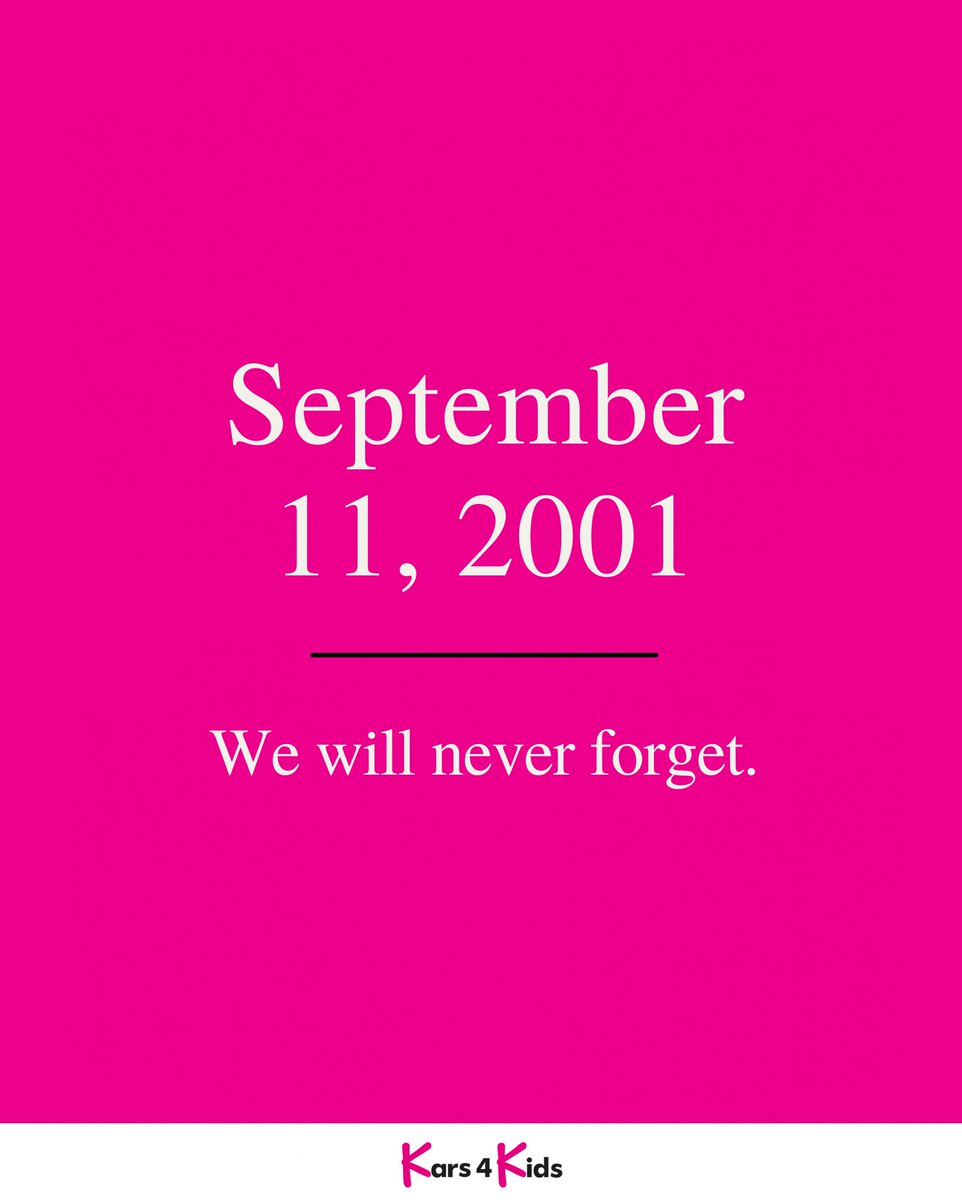Today we remember the lives lost and honor the courage of those who responded on September 11, 2001.
