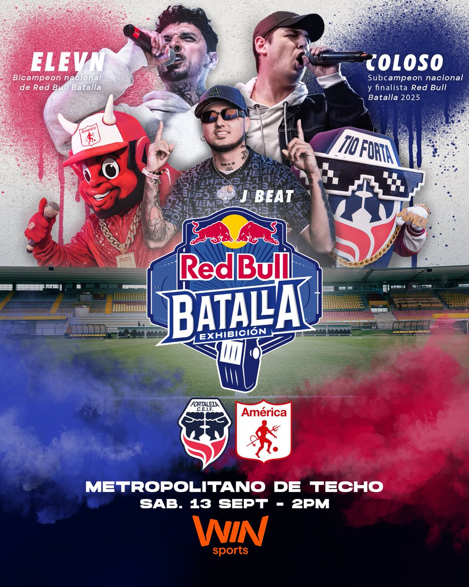 FortalezaFC_Of's tweet photo. Píllense esta perritos...
EL PRIMER RED BULL BATALLA EN ESTADIO
#Forta Ft. #Coloso 🆚 #América Ft. #Elevn
TIN TIN TIN 🔔
Boletas 🎟️ https://t.co/xOOXb7g4fd
Esa no se la esperaban si o qué mis perritos
Como me vieron ahí https://t.co/eTXqkfKHyv